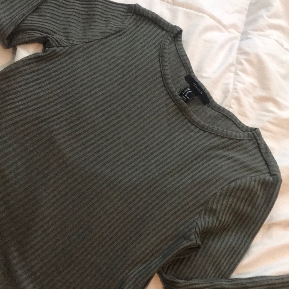 Olive Green Crop Top-Forever 21